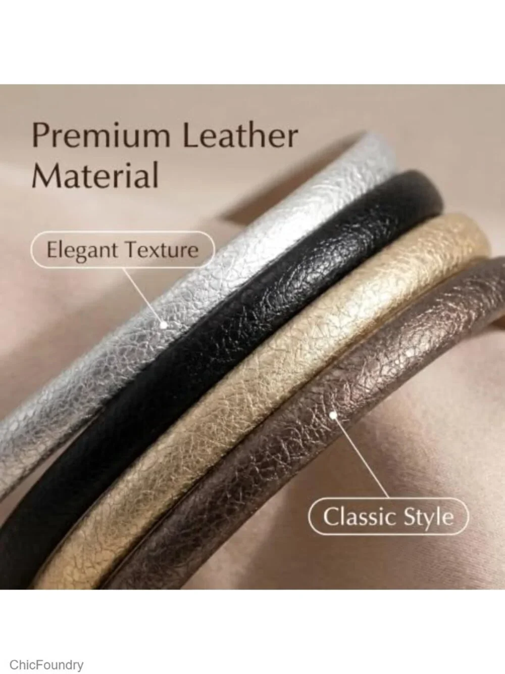 N/A metallic headbands